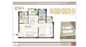 Floor Plan in 1 BHK Apartment at Krish Icon, Alwar Bypass Road – for Sale