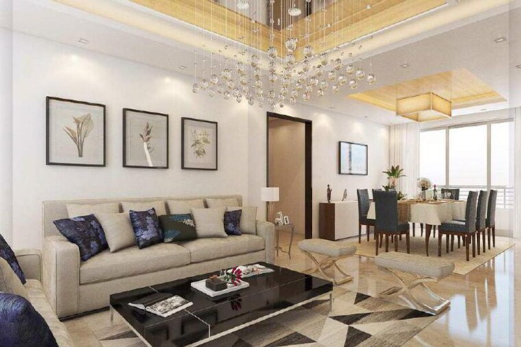 Living Room, chintels-serenity 4 Bedroom 3300 Sq.Ft. Apartment In Sector 109 Gurgaon 10539193