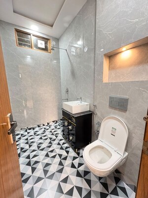 Bathroom in 3 BHK Builder Floor at Puri Kohinoor, Sector 89 – for Rent