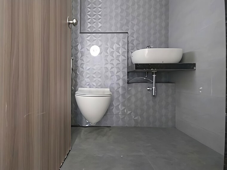 Bathroom, ashar-axis 2 Bedroom 700 Sq.Ft. Apartment In Majiwada Thane 10539293
