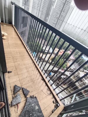 Balcony in 1 BHK Apartment at Damji Shamji Mahavir Spring Tulip Phase 1, Pokhran Road No Two – for Rent