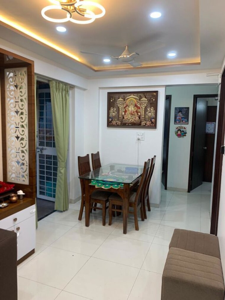 Living Room, ganga-glitz-shine 2 Bedroom 1100 Sq.Ft. Apartment In Undri Pune 10539453