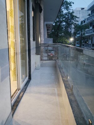 Balcony in 1 RK Independent House at Ansal Sushant Apartments, Sushant Lok I – for Rent