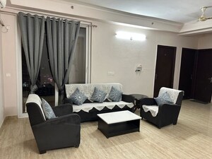 Living Room in 3 BHK Apartment at Aaradhyam Golf Homes, Tech Zone 4 Greater Noida – for Rent