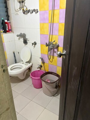 Bathroom in 2 BHK Apartment at Shiv Mahima, Malad West – for Rent