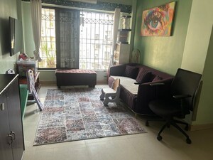 Living Room in 2 BHK Apartment at Shiv Mahima, Malad West – for Rent
