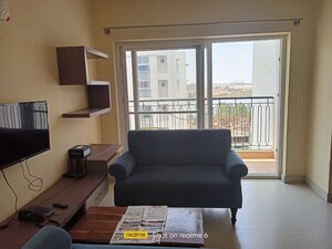 Living Room in 2 BHK Apartment at Kolte Patil Raaga, Hennur Road – for Rent