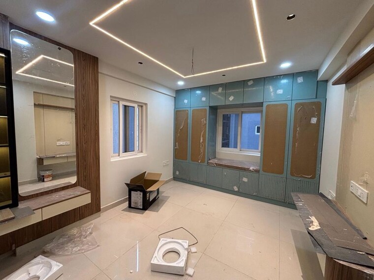 Living Room, praneeth-pranav-solitaire 3 Bedroom 1701 Sq.Ft. Apartment In Bachupally Hyderabad 10539802