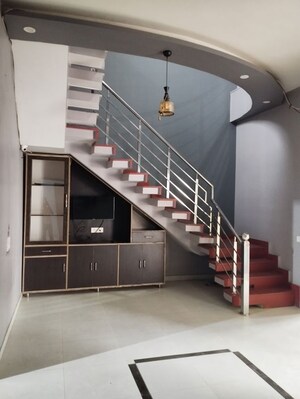 Staircase in 5 BHK Independent House at Jeevan Vihar – for Sale