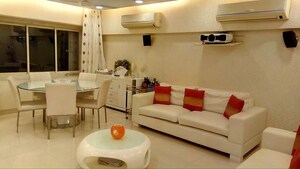 Living Room in 3 BHK Apartment at Hiranandani Garden Eden III, Powai – for Rent