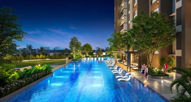 Swimming Pool, seminary hills 3 Bedroom 1000 Sq.Ft. Apartment In Seminary Hills Nagpur 10539880