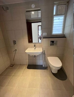 Bathroom in 2 BHK Apartment at Adarsh Greens, Kogilu – for Rent