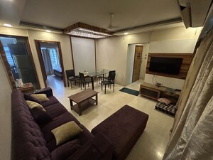 Living Room in 3 BHK Apartment at S Raheja Hari Bhavan, Khar West – for Rent