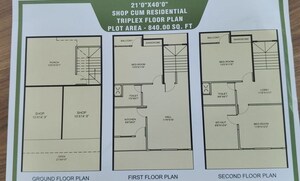 Floor Plan in 3 BHK Penthouse at Jatkhedi – for Sale