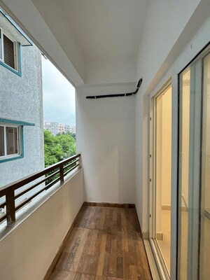 Balcony in 2 BHK Builder Floor at Nine Nines Swara Apartment, Kondapur – for Rent