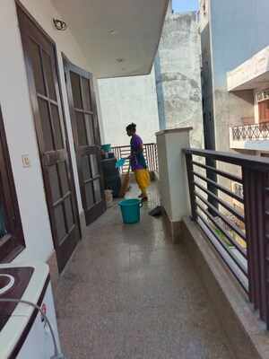 Balcony in 2 BHK Builder Floor at Sushant Lok 3, Sector 57 – for Rent