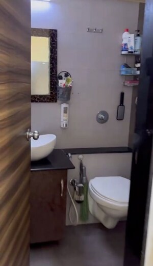 Bathroom in 1 BHK Apartment at Sagar Heritage, Sakinaka – for Rent
