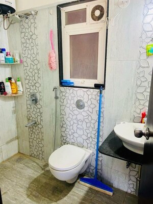 Bathroom in 2 BHK Apartment at Oneness Apartment, Wakad – for Rent