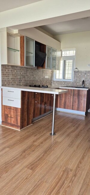 Kitchen in 3 BHK Apartment at SJR Primecorp Blue Waters, Off Sarjapur Road – for Rent