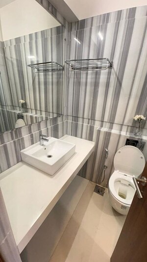 Bathroom in 3 BHK Apartment at Kalpataru Radiance, Goregaon West – for Rent