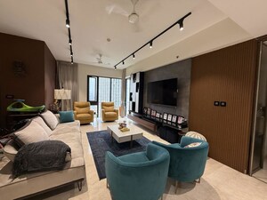Living Room in 4 BHK Apartment at Lodha The Park, Worli – for Sale