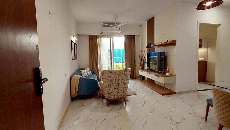 Living Room, provident-kenvista 2 Bedroom 778 Sq.Ft. Apartment In Kondhwa Pune 10540661