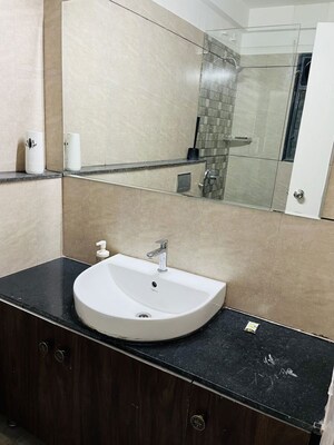 Bathroom in 3 BHK Apartment at Rohan Madhuban Phase 2, Bavdhan – for Rent