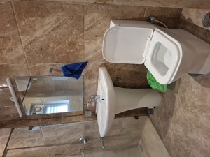 Bathroom in 3 BHK Apartment at Banjara Hills – for Rent