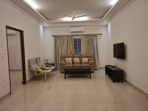 Living Room in 3 BHK Apartment at Banjara Hills – for Rent