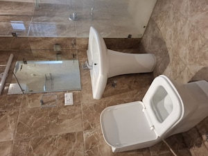 Bathroom in 3 BHK Apartment at Banjara Hills – for Rent