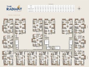 Floor Plan in 3 BHK Apartment at Kollur – for Sale
