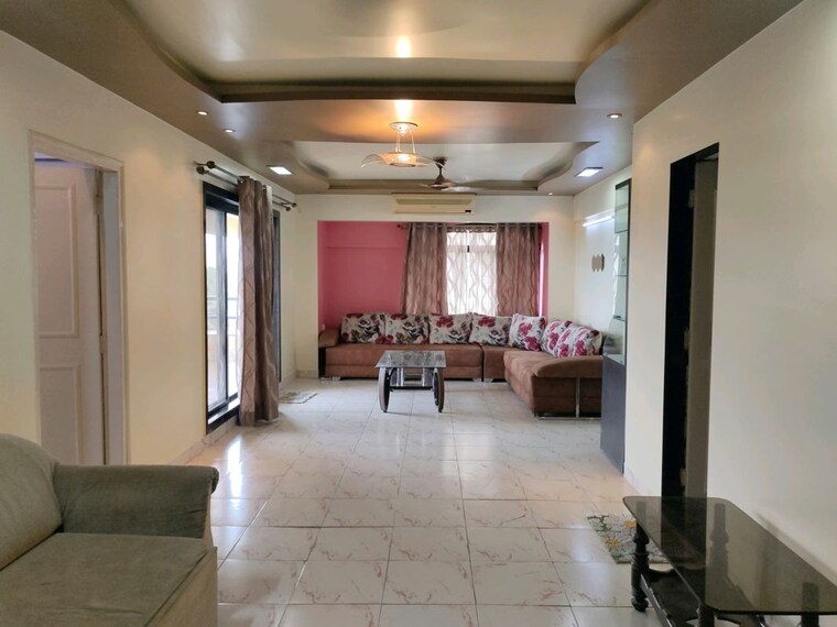 Living Room, sea-breeze-tower 2 Bedroom 1200 Sq.Ft. Apartment In Nerul Navi Mumbai 10540769