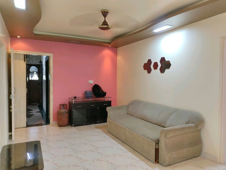 Living Room, sea-breeze-tower 2 Bedroom 1200 Sq.Ft. Apartment In Nerul Navi Mumbai 10540769