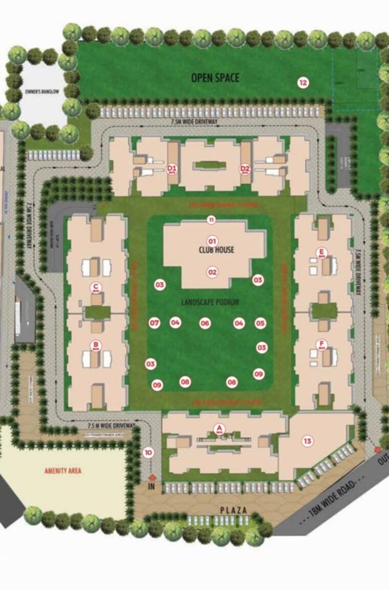 Master Plan, tathawade 2 Bedroom 800 Sq.Ft. Apartment In Tathawade Pune 10540780