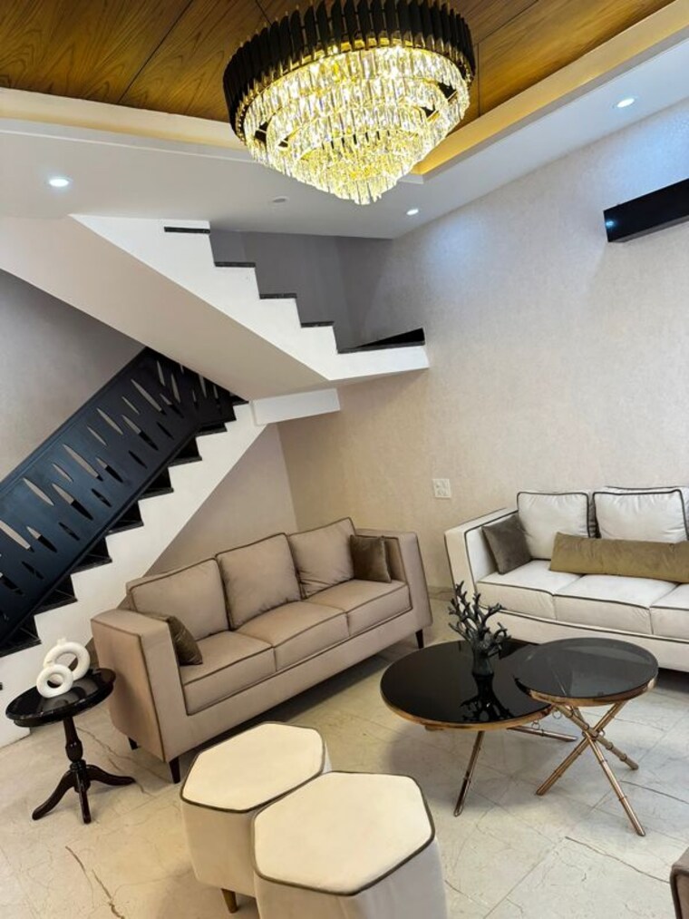 Living Room, ms-enclave-zirakpur 3 Bedroom 950 Sq.Ft. Independent House In Dhakoli Zirakpur 10540777