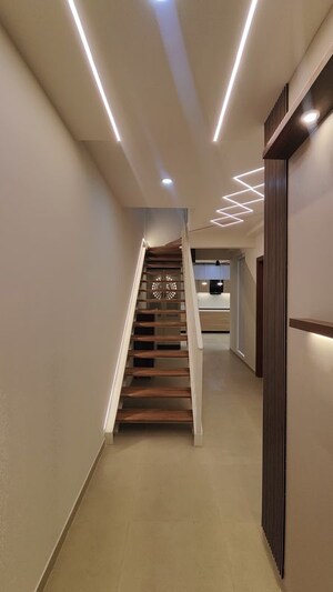 Staircase in 3 BHK Apartment at Bhartiya City Nikoo Homes 4, Thanisandra Main Road – for Rent