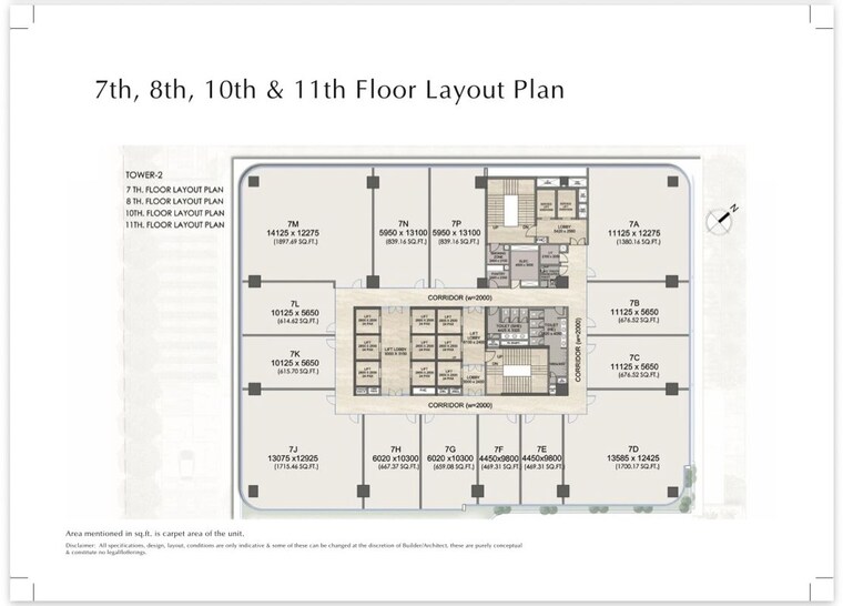 Floor Plan, exotica-132 Commercial Office Space 650 Sq.Ft. In Sector 132 Noida 10540939