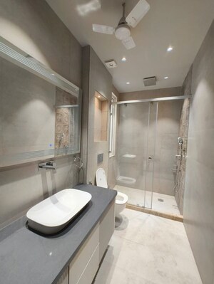 Bathroom in 3 BHK Builder Floor at Greater Kailash I – for Rent
