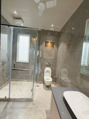 Attached Bathroom in 3 BHK Builder Floor at Greater Kailash I – for Rent