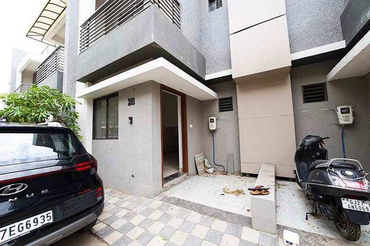 Exterior View, shree-mars-arise 4 Bedroom 210 Sq.Yd. Independent House In Lambha Gam Ahmedabad 10541046
