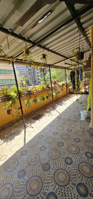Balcony in 3 BHK Apartment at Shah Arcade II, Malad East – for Rent