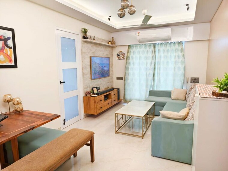 Living Room, vihang-vermont 2 Bedroom 556 Sq.Ft. Apartment In Ghodbunder Road Thane 10541093