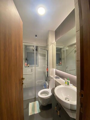 Bathroom in 3.5 BHK Apartment at Wadhwa Imperial Heights, Goregaon West – for Rent