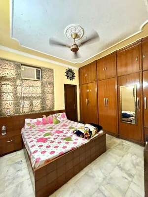 Bedroom in 2 BHK Builder Floor at Greater Kailash I – for Rent