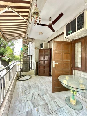 Balcony in 2 BHK Builder Floor at Greater Kailash I – for Rent