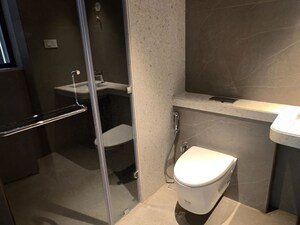 Bathroom in 3 BHK Apartment at Rustomjee Ashiana, Juhu – for Rent