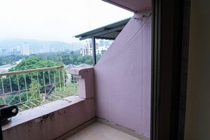 Balcony in 2 BHK Apartment at Anant Metropolis Insignia Towers, Kasarvadavali – for Rent