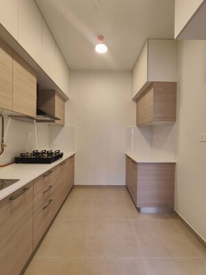 Kitchen in  Apartment at Bhartiya Nikoo Homes Phase 2, Thanisandra Main Road – for Rent