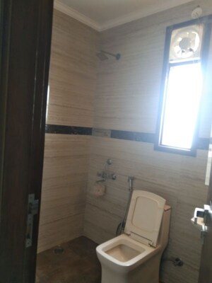 Bathroom in 3 BHK Builder Floor at Mehrauli – for Rent
