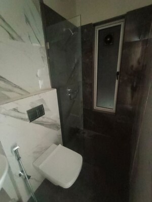 Bathroom in 3 BHK Apartment at Kabra Garnet, Malad West – for Rent